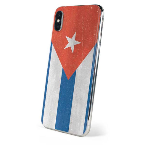 Cuban Flag Distressed iPhone X Skin